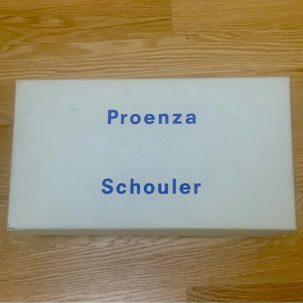 NIB PROENZA SCHOULER Kristie Ballet Flat Brown Square Toe Minimalist Neutral 41 - Picture 16 of 16